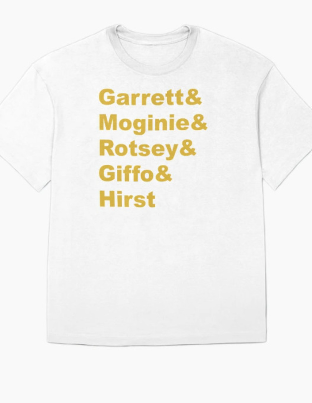 Midnight Oil Giffo Lineup White T Shirt